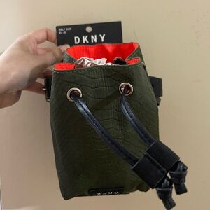 DKNY Snake-Embossed Leather Belt Bag with Adjustable Waist (Faux)